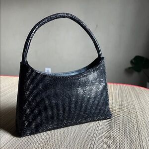 Urban Expressions Black Beaded Clutch